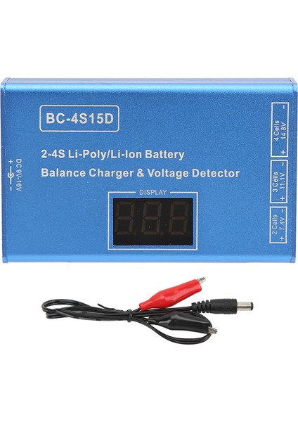 Rc Şarj Dengeleyici Için 2s 3s 4s 25W Yüksek Hasiyetli Lipo Pil Şarj Voltaj Göstergesi ile Model Uçak Için Adaptör Olmadan (Yurt Dışından)