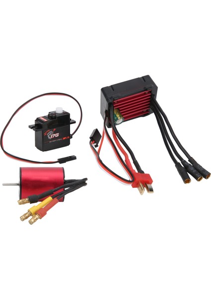 Surphobby 6300KV Motor Fırçasız 25A Esc 17G Plastik Dişli Servo Rc Araba Parçaları (Yurt Dışından) modelleri