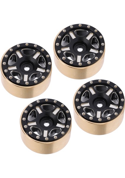 4 Adet Rc Boncuk Kilit Hub Alüminyum Alaşımlı Pirinç Rc Araç Lastikleri Hub Eksenel SCX24 1/24 Siyah (Yurt Dışından) modelleri