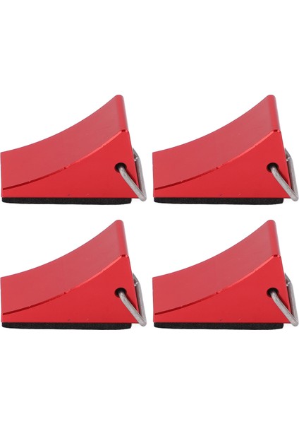 4 Adet Rc Model Araba Tekerlek Takozu Iyi Sabitleme Anti Kayma Alt Rc Alüminyum Alaşım Jant Takozu Redcat Gen8 Eksenel SCX10 Kırmızı (Yurt Dışından)