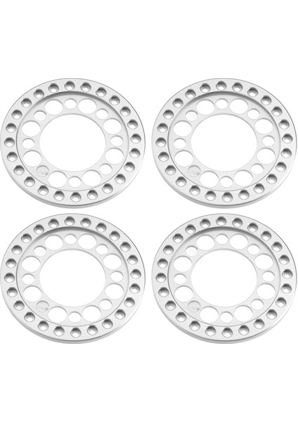 4 Adet Rc Tekerlek Jant Halkası Beadlock Jant Yedek Halka Eksenel SCX10 90046 Traxxas Trx4 1/10 Rc Araba Gümüş (Yurt Dışından)