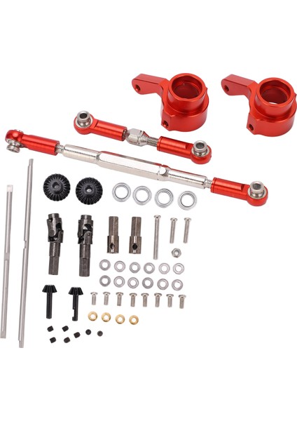 Wpl B14 B16 B24 C14 C24 Uzaktan Kumandalı Araba Yükseltme Parçaları Için Rc Metal Aks Bağlantı Parçaları Kitikırmızı (Yurt Dışından)