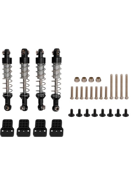 Wpl C14 Rc Araba Yükseltme Parçaları Için 2 Çift Rc Metal Evrensel Amortisör Damperi Seti ve Amortisör Montajısiyah (Yurt Dışından)