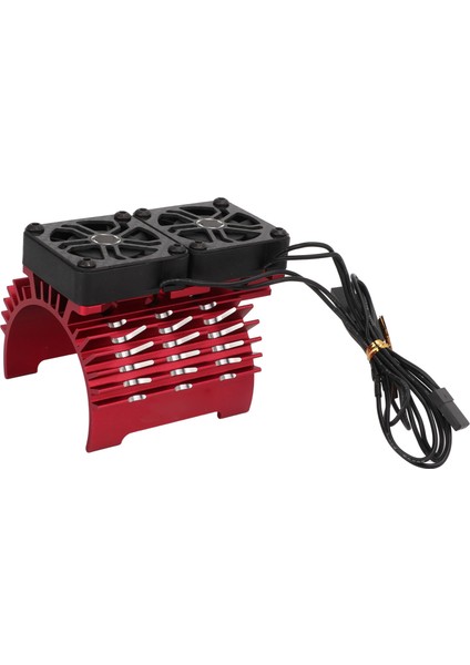 55/56/58MM Fırçasız Motor Soğutma Fanı Çift Fan Motor Isı Emici Radyatör 1/5 Uzaktan Kumandalı Araba Için 8.4V 16000RPMRED (Yurt Dışından)