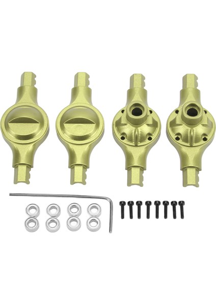 Alüminyum Alaşımlı Ön Arka Aks Muhafazası Değiştirilebilir Dalı Aks Kabuk Xiaomi Jimny XMYKC01CM 1/16 Rc Araba Yeşil (Yurt Dışından) modelleri