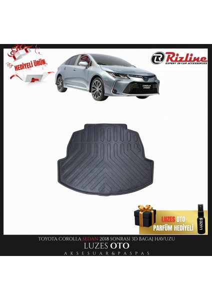 Toyota Corolla Sedan 3D Bagaj Havuzu 2025 Model Uyumlu