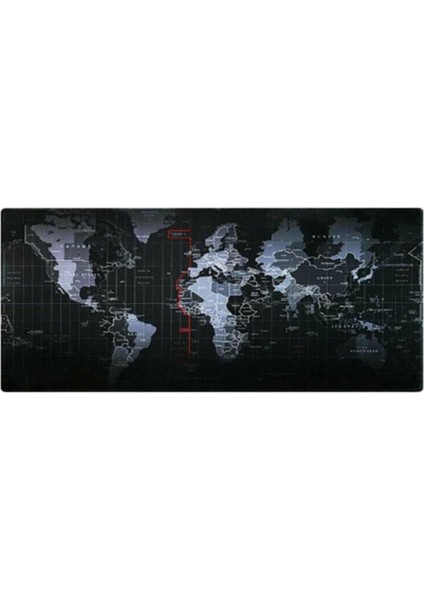 Dünya 1 Oyuncu Mouse Pad 90X40 cm Kaymaz Dikişli