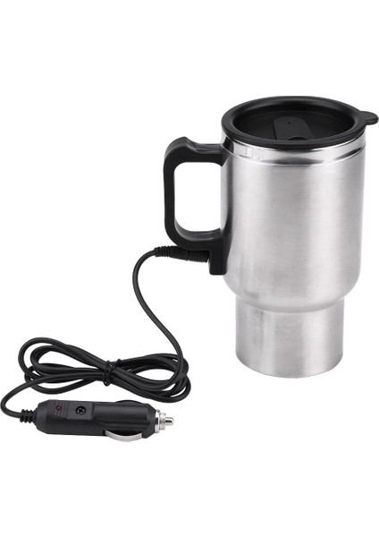 Elektrikli Araç Su Isıtıcısı, 12 V Araç Içi Su Isıtıcısı, Fincan, 450 ml Seyahat Su Isıtıcısı, Sigara Çakmağı, Termos Bardak, 65 °c'de Su, Kahve Veya Çay Sıcak Tutmak Için, Paslanmaz Çelik