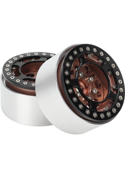 2 Adet 1.9 Inç Beadlock Tekerlekler Alüminyum Alaşımlı Cnc Işleme Evrensel Rc Jantlar Paletli Bronz (Yurt Dışından) modelleri