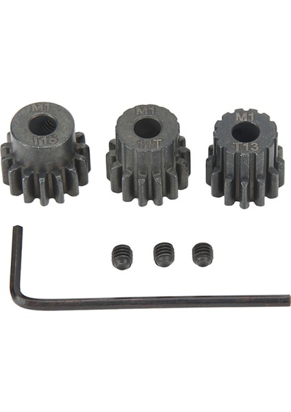 M1 Pinyon Dişli Setleri Sertleştirilmiş Çelik Anti Pas 13T 14T 15T 5mm Rc Araba Motoru Pinyon Dişli Seti 1:8 Model Rc Araba Için (Yurt Dışından)