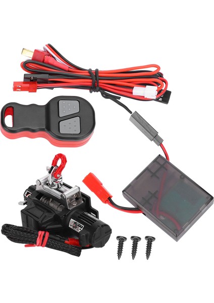 Vinç Uzaktan Kumanda Alıcı Seti Rc Araba Parçaları Axial SCX10 90046 1/10 Rc Crawlerblack Için Uygun (Yurt Dışından)