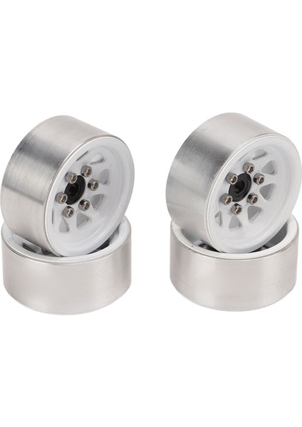 4 Adet 1in Rc Tekerlek Göbeği Hafif Evrensel Rc Araba Yedek Metal Jantlar Yükseltme Beyaz (Yurt Dışından)