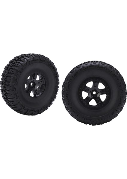 2 Adet Jant ve Lastikler Seti Traxxas Slash 1/10 Rc Kısa Kulvar Kamyon Lastikleri Yükseltme Parçaları Siyah (Yurt Dışından) fiyatları