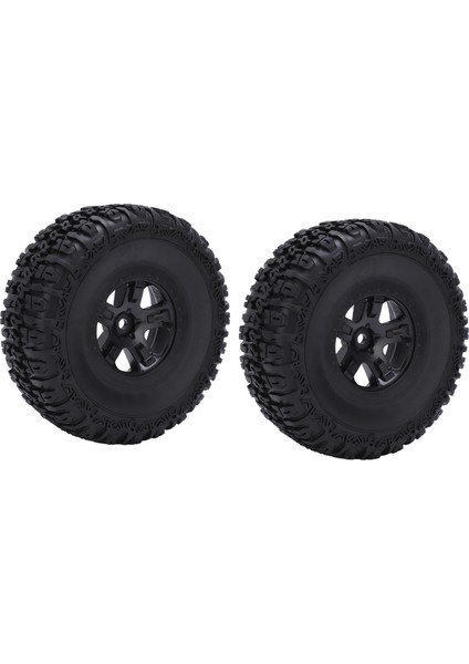 2 Adet Jant ve Lastikler Seti Traxxas Slash 1/10 Rc Kısa Kulvar Kamyon Lastikleri Yükseltme Parçaları Siyah (Yurt Dışından) modelleri