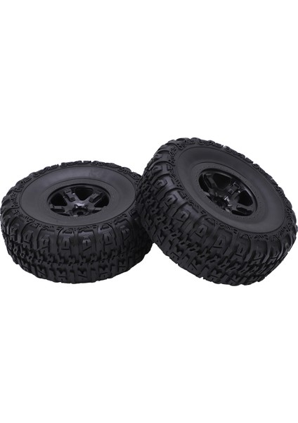 2 Adet Jant ve Lastikler Seti Traxxas Slash 1/10 Rc Kısa Kulvar Kamyon Lastikleri Yükseltme Parçaları Siyah (Yurt Dışından) indirimleri
