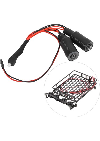 1/10 Rc Crawler Axial SCX10 RC4WD D90 Jeep/wrangler/rubiconwhite Yeşil Için LED Far Işığı (Yurt Dışından) indirimleri