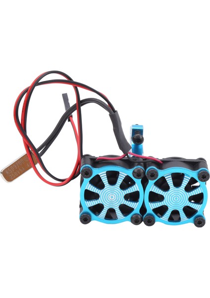 Çift Soğutma Fanı Ayarlanabilir Motor Radyatörü Için Yedek Parça Yükseltme Trx4 1/10 Rc Carblue (Yurt Dışından)