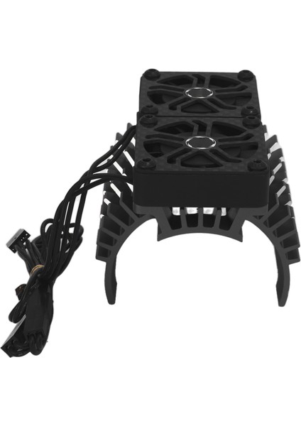 55/56/58MM Fırçasız Motor Soğutma Fanı Çift Fan Motor Isı Emici Radyatör 1/5 Uzaktan Kumandalı Araba Için 8.4V 16000RPMSIYAH (Yurt Dışından) indirimleri