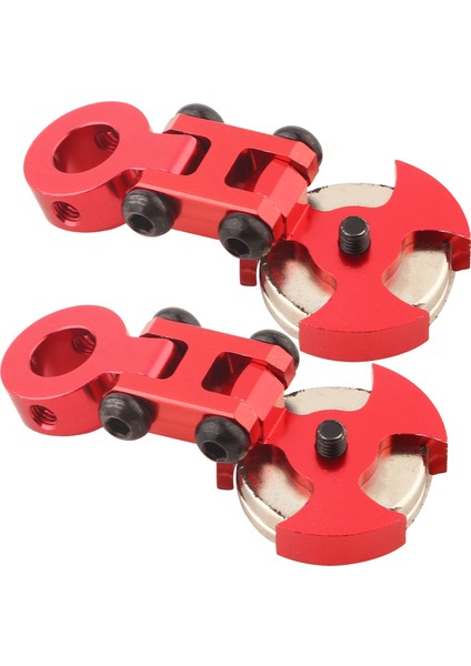 2 Adet Model Araç Aksesuarları Metal Manyetik Stealth Vücut Mesaj Dağı Rc Araba Için (Kırmızı) (Yurt Dışından)
