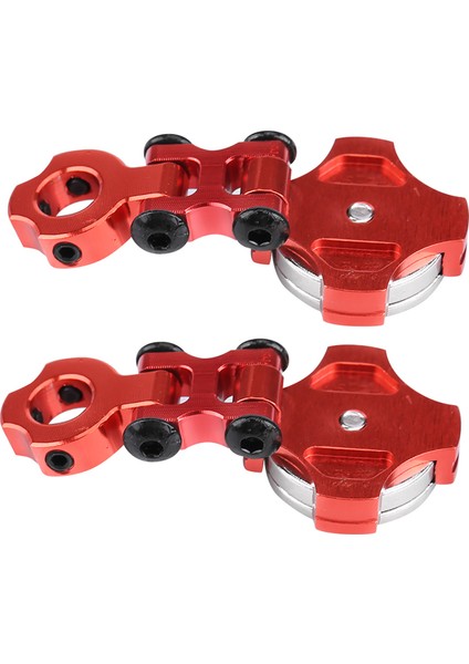 2 Adet Model Araç Aksesuarları Metal Manyetik Stealth Vücut Mesaj Dağı Rc Araba Için (Kırmızı) (Yurt Dışından)