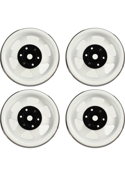 4 Adet Beadlock Jant Ofset-8.9 mm Metal Derin Çanak Tekerlek Göbeği Jantlar Eksenel SCX10 90046 1.9 Inç Beyaz (Yurt Dışından) fırsatları