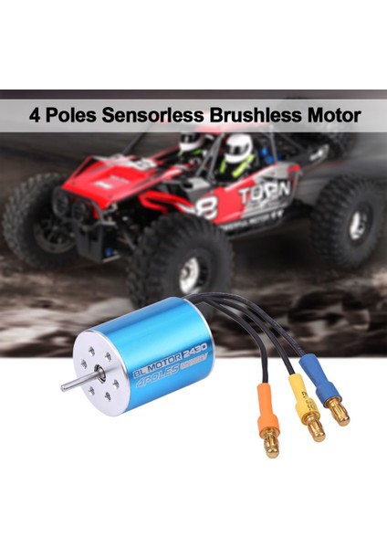 2430 8200KV 4 Kutuplu Sensörsüz Fırçasız Motor ￠2mm Şaftlı 1/16 1/18 Rc Model Araba Için (Yurt Dışından) modelleri