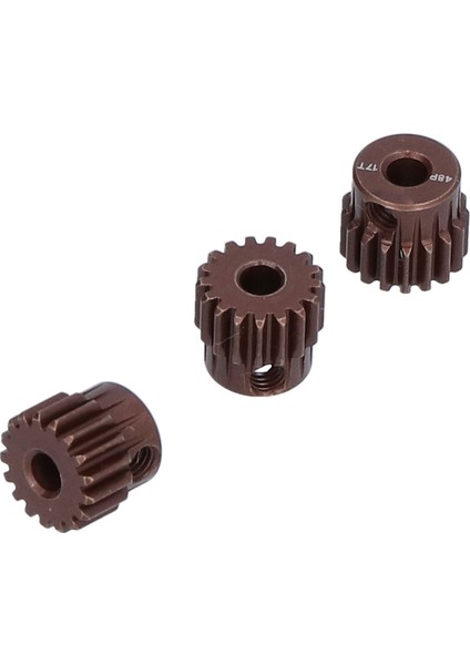 3 Adet 48DP 17T Çelik Pinyon Dişlisi 1/10 Rc Araba Için 3.175MM Şaft Fırçasız/fırçalı Motor (Yurt Dışından)