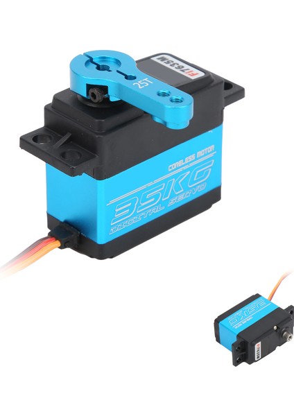 FI7635M Standart Metal Dişli Dijital Servo 35KG 1:8 1: 10 Rc Uçak Araba Parçaları (Yurt Dışından) fırsatları