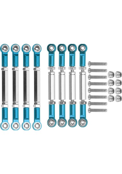 Rc Direksiyon Servo Çekme Çubuğu Metal Bağlantı Kolu Bağlantı Çubuğu Uçları Wpl/mn/feiyublue Için (Yurt Dışından)