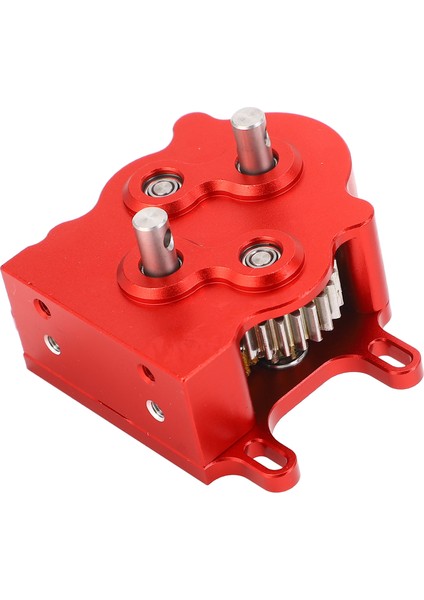 Rc Araba Şanzıman Çift Dış Rotor Motoru Şanzıman Kutusu Düzeneği Için Kızak Plakası ile SCX10 1/10 Ölçekli Paletli Kırmızı (Yurt Dışından) fiyatları