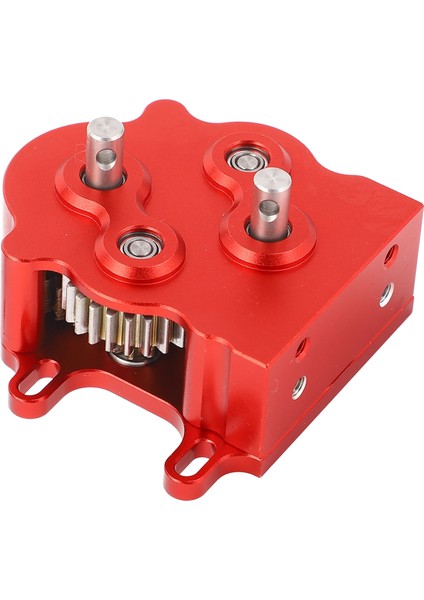 Rc Araba Şanzıman Çift Dış Rotor Motoru Şanzıman Kutusu Düzeneği Için Kızak Plakası ile SCX10 1/10 Ölçekli Paletli Kırmızı (Yurt Dışından) fırsatları