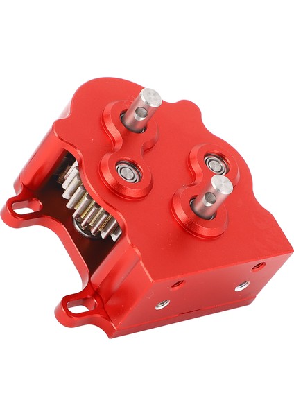 Rc Araba Şanzıman Çift Dış Rotor Motoru Şanzıman Kutusu Düzeneği Için Kızak Plakası ile SCX10 1/10 Ölçekli Paletli Kırmızı (Yurt Dışından) indirimleri