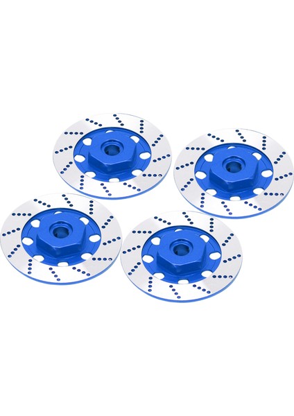 Rc Araba Fren Diski Seti Alüminyum Alaşımlı Jant Altıgen Göbekli Fren Diski M4 Kilit Somunları ile Rc Yol Yarışı Için Koyu Mavi (Yurt Dışından) modelleri