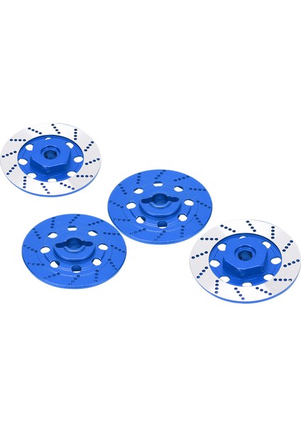 Rc Araba Fren Diski Seti Alüminyum Alaşımlı Jant Altıgen Göbekli Fren Diski M4 Kilit Somunları ile Rc Yol Yarışı Için Koyu Mavi (Yurt Dışından) fırsatları
