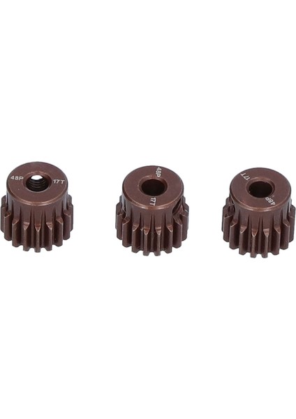 3 Adet 48DP 17T Çelik Pinyon Dişlisi 1/10 Rc Araba Için 3.175MM Şaft Fırçasız/fırçalı Motor (Yurt Dışından)