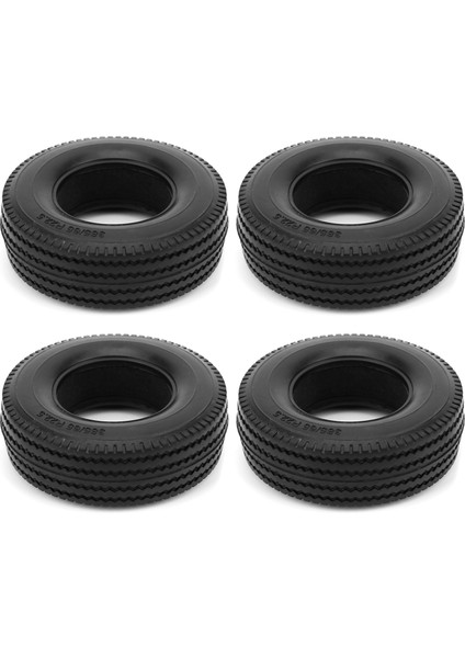 4 Adet Rc Küçük Ka Lastik Tekerlek Lastikleri Tamiya Traktör Kamyonları Için 1/14 Uzaktan Kumandalı Araba (Yurt Dışından)