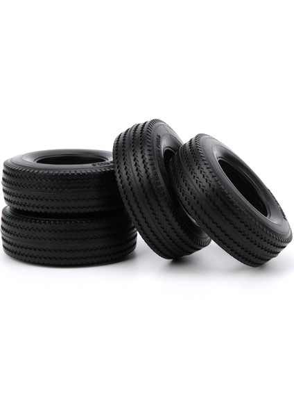 4 Adet Rc Küçük Ka Lastik Tekerlek Lastikleri Tamiya Traktör Kamyonları Için 1/14 Uzaktan Kumandalı Araba (Yurt Dışından) fırsatları