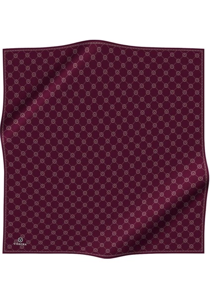 Twill Ipek Eşarp Şarabi Renkli