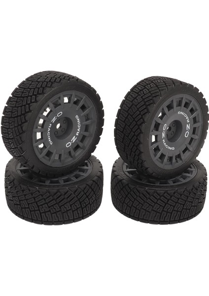 4 Adet Rc Araba Lastiği Lastik Tekerlekler Yüksek Aşınma Direnci Güçlü Yastıklama 1/10 Rc Yol Lastikleri Tamiya Siyah (Yurt Dışından)