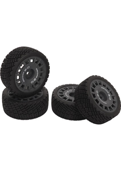 4 Adet Rc Araba Lastiği Lastik Tekerlekler Yüksek Aşınma Direnci Güçlü Yastıklama 1/10 Rc Yol Lastikleri Tamiya Siyah (Yurt Dışından)