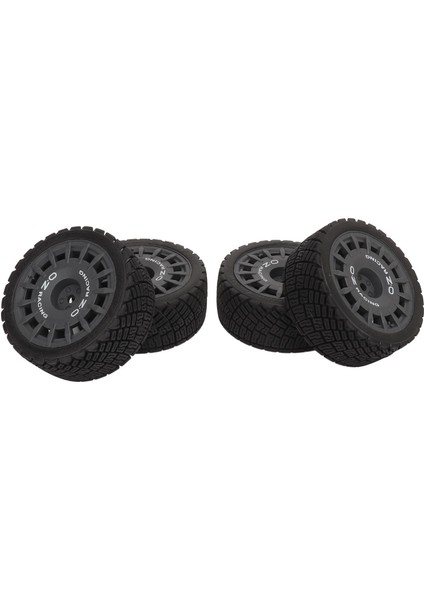 4 Adet Rc Araba Lastiği Lastik Tekerlekler Yüksek Aşınma Direnci Güçlü Yastıklama 1/10 Rc Yol Lastikleri Tamiya Siyah (Yurt Dışından)