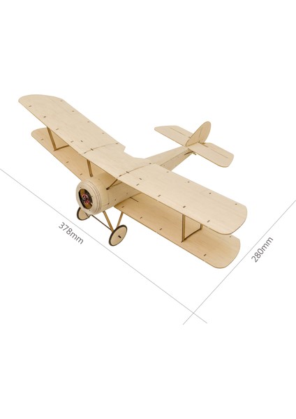 Dwh K06 Sopwith Yavru Rc Uçak Balsa Ahşap Uçak 378MM Kanat Açıklığı Açık Uçuş Oyuncaklar Çocuklar Için Dıy Montaj Model Seti Sürümü (Yurt Dışından)