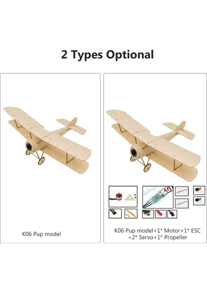 Dwh K06 Sopwith Yavru Rc Uçak Balsa Ahşap Uçak 378MM Kanat Açıklığı Açık Uçuş Oyuncaklar Çocuklar Için Dıy Montaj Model Seti Sürümü (Yurt Dışından) modelleri