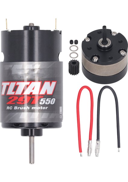 Rc Fırçalı Motor 1/3 Redüksiyon Şanzıman 550 Evrensel Fırçalı Motor Elektrikli Araba Kamyon Tekne Için 29T (Yurt Dışından)