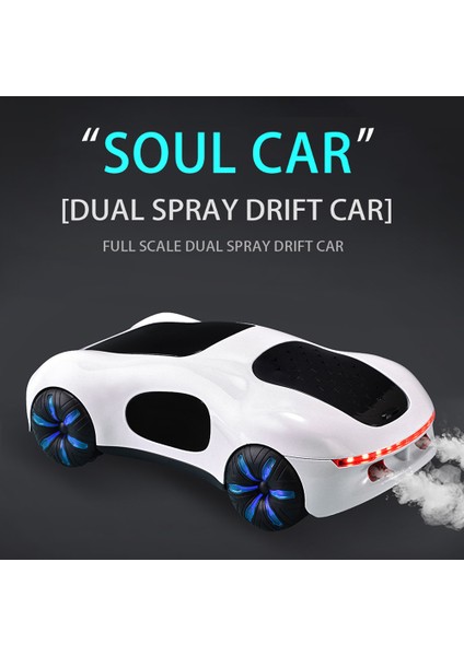 Uzaktan Kumanda Sürüklenme Araba Uzaktan Kumanda Sprey Araba 2.4 Ghz ile Çift Sprey Hareket Algılama Kontrol Izle Işık Ses Çocuklar Hediye Için Çocuk Erkek Kız (Yurt Dışından)
