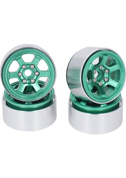 4 Adet Rc Tekerlek Hub Seti Alüminyum Alaşımlı Cnc Rc Tekerlek Jant Hub 1.9 In Lastik Sırtı Yeşil (Yurt Dışından) modelleri