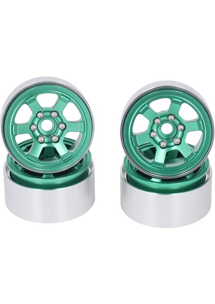 4 Adet Rc Tekerlek Hub Seti Alüminyum Alaşımlı Cnc Rc Tekerlek Jant Hub 1.9 In Lastik Sırtı Yeşil (Yurt Dışından) fırsatları