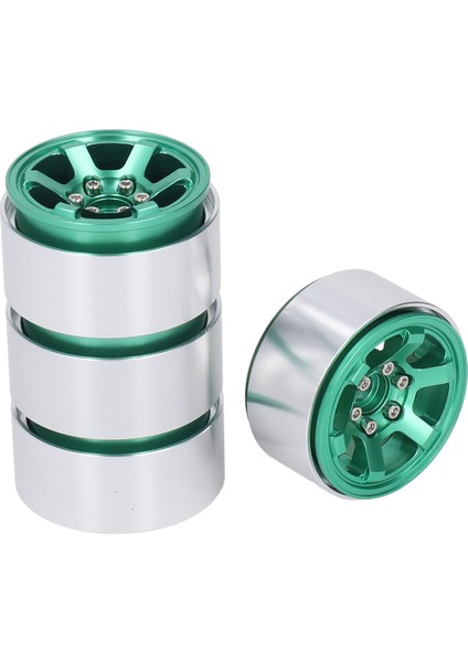 4 Adet Rc Tekerlek Hub Seti Alüminyum Alaşımlı Cnc Rc Tekerlek Jant Hub 1.9 In Lastik Sırtı Yeşil (Yurt Dışından) indirimleri