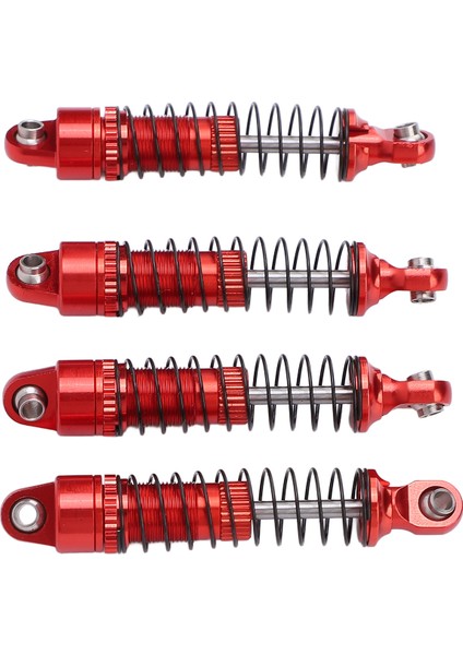 4 Adet Rc Amortisör Damperi 50MM Yükseltme Parçaları Yüksek Mukavemetli T6061 Alüminyum Alaşım Rc Yedek Amortisör Kırmızı (Yurt Dışından) fırsatları