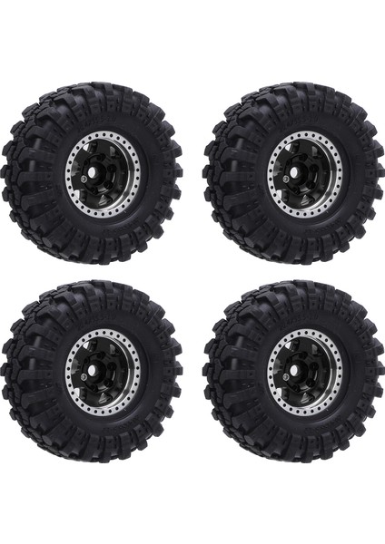 4 Adet 1.0 Oval Tekerlek Göbekleri Alüminyum Alaşımlı Göbek ve Lastik Lastik Seti 1/24 Ölçekli Tırmanma Araba Siyah (Yurt Dışından) fiyatları
